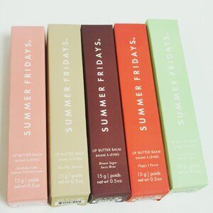 5 colors mix (5pcs) Summer Fridays Lip Butter Balm Conditioning Lip Mask New box